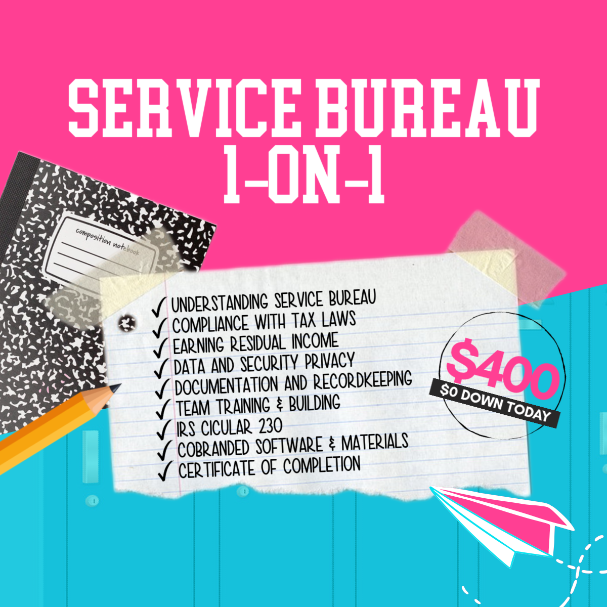 Service Bureau 1on1 Course
